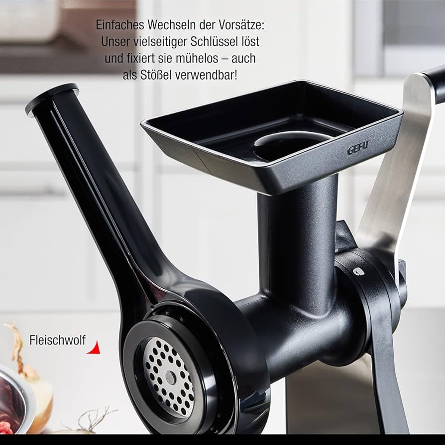 Gefu - ミートグラインダー TRANSFORMA Amazon.com: GEFU Meat Mincer TRANSFORMA (Black): Home & Kitchen